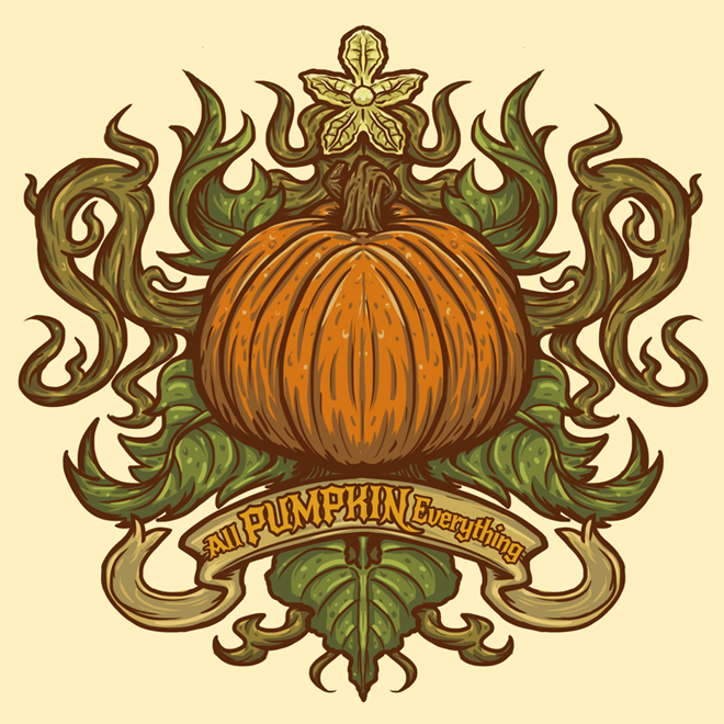 a pumpkin with the text All Pumpkin Everything